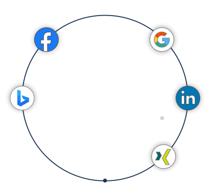 multichannel graphical representation businessman layer 1